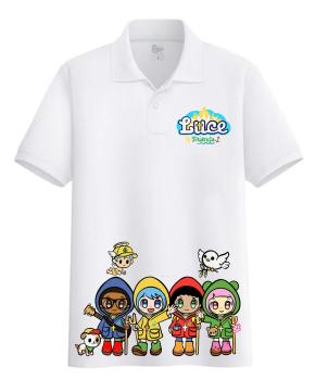Kaos Polo Putih Luce
